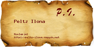 Peltz Ilona névjegykártya