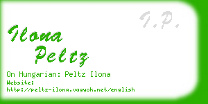 ilona peltz business card